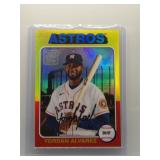 Yordan Alvarez 2021 Topps Chrome refractor 1975...