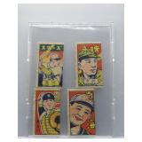 1940s set of 4 Menko Japanese