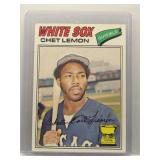 Chet Lemon 1977 Topps rookie cup