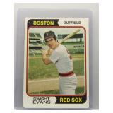 Dwight Evans 1974 Topps first solo