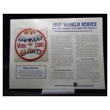 1937 World Series patch Yankees-Giants