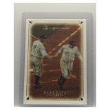 Babe Ruth & Lou Gehrig 2007 UD Masterpieces