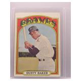 Dusty Baker 1972 Topps first solo