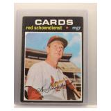 Red Schoendienst 1971 Topps