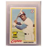 Andre Dawson 1978 Topps rookie cup