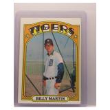 Billy Martin 1972 Topps