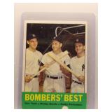 Mickey Mantle, Tresh, Richardson 1963 Topps...
