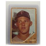 Jim Kaat 1962 Topps