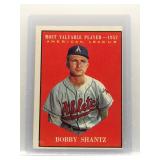Bobby Shantz 1961 Topps MVPs