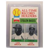 Lou Brock & Lou Brock 1979 Topps Record Holders