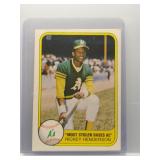 Rickey Henderson 1981 Fleer Most Stolen Bases