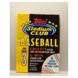 1993 Stadium Club Series 3 Baseball Sealed Pack
