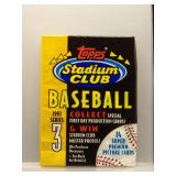 1993 Stadium Club Series 3 Baseball Sealed Pack