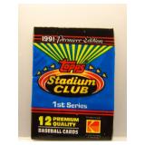 1991 Stadium Club 2nd Series Sealed Baseball Pack