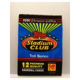 1991 Stadium Club 2nd Series Sealed Baseball Pack