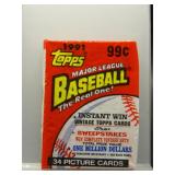 1991 Topps Baseball Sealed Cello Pack