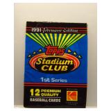 1991 Stadium Club 2nd Series Sealed Baseball Pack