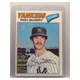 Ron Guidry 1977 Topps first solo