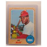 Lee May 1968 Topps rookie cup