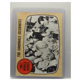 Cardinals celebrate 1968 Topps World Series