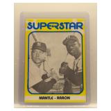 Mickey Mantle & Hank Aaron 1980 TCMA Superstars