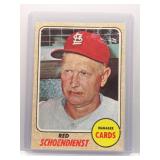 Red Schoendienst 1968 Topps