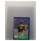 Jose Canseco 1986 Fleer Mini rookie