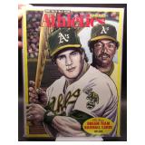 1992 A's program w/ baseball cards inside
