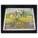 1969 ï¿½Spring Rainsï¿½ by Frank M Hamilton Litho