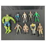Assortment of Action Figures Snake Eyes Hulk