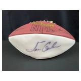 Unknown Autographed Football Jon Gruden?