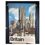 Vintage Britain Travel Poster Rolled 20ï¿½x30ï¿½