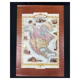 1978 Poster of 1850 Map of North America 12x18