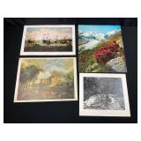 Assortment of Art Prints Landscape Ships