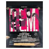 R.E.M Promo Poster 1986 UNCW Trask Coliseum