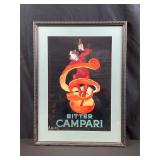 Framed Print of 1921 'Bitter Campari' 17x22.5