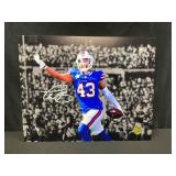 Terrel Bernard Buffalo Bills Signed 8x10
