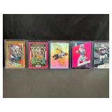 5 Assorted NFL Wide Receivers Cards