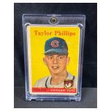 Taylor Phillips Chicago Cubs Pitcher 1958 Topps