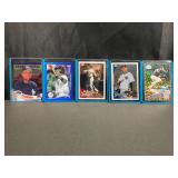 5 Assorted MLB Hologram Cards