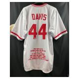 Eric Davis Signed Jersey Cincinnati Reds