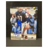 Tom Waddle Autograph Photo Chicago Bears