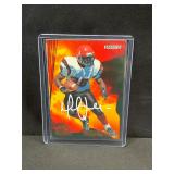 Marshall Faulk On Card Auto 1994 Fleer