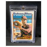 Sandy Alomar Auto w COA 1989 Topps