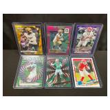 6 Assorted NFL Rookie Cards Shedeur Sanders