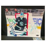Joey Daccord Seattle Kraken Autograph Photo