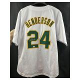 Ricky Henderson Signed Jersey Oakland Athletics