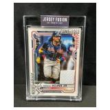 Ronald Acuna Jersey Fusion 2021 Game Used Swatch