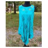 Anna & Rose one size ladies turquoise dress