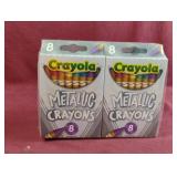 Crayola Metallic Crayons. 12-8 ct packs